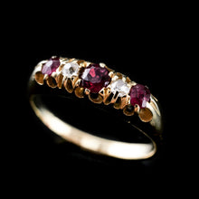Load image into Gallery viewer, Antique 18K Gold Ruby &amp; Diamond Ring c.1900
