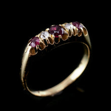 Load image into Gallery viewer, Antique 18K Gold Ruby &amp; Diamond Ring c.1900
