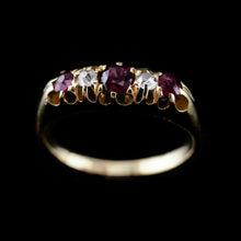Load image into Gallery viewer, Antique 18K Gold Ruby &amp; Diamond Ring c.1900
