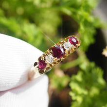 Load image into Gallery viewer, Antique 18K Gold Ruby &amp; Diamond Ring c.1900
