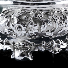 Load image into Gallery viewer, A Magnificent Antique Victorian Solid Silver Bowl Profusely Chased - John Edward Terrey 1844
