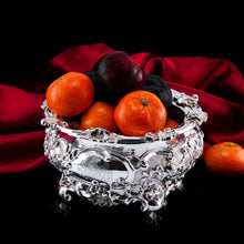 Load image into Gallery viewer, A Magnificent Antique Victorian Solid Silver Bowl Profusely Chased - John Edward Terrey 1844
