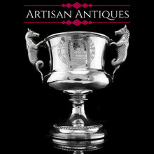 Load image into Gallery viewer, A Georgian Solid Silver Cup/Goblet/Trophy with Napoleonic Military Interest - 	Solomon Hougham 1812
