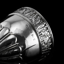Load image into Gallery viewer, Antique Solid Silver Goblet/Cup with Roman Frieze - Elkington &amp; Co 1902
