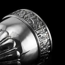 Load image into Gallery viewer, Antique Solid Silver Goblet/Cup with Roman Frieze - Elkington &amp; Co 1902
