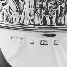 Load image into Gallery viewer, Antique Solid Silver Goblet/Cup with Roman Frieze - Elkington &amp; Co 1902
