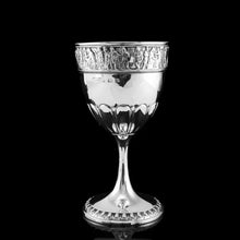 Load image into Gallery viewer, Antique Solid Silver Goblet/Cup with Roman Frieze - Elkington &amp; Co 1902
