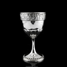 Load image into Gallery viewer, Antique Solid Silver Goblet/Cup with Roman Frieze - Elkington &amp; Co 1902

