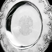 Load image into Gallery viewer, RESERVED - A Magnificent Georgian Large Solid Silver Dish (Britannia Silver) - Arms of 1st Duke of St Albans (Charles Beauclerk) - 1714 - Artisan Antiques
