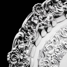 Load image into Gallery viewer, A Magnificent Georgian Sterling Silver Tray/Salver with Military Lieutenant Interest - James Fray 1833 - Artisan Antiques
