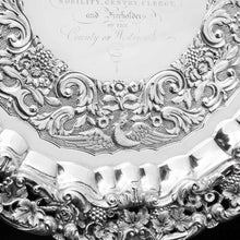 Load image into Gallery viewer, A Magnificent Georgian Sterling Silver Tray/Salver with Military Lieutenant Interest - James Fray 1833 - Artisan Antiques
