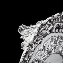 Load image into Gallery viewer, A Magnificent Georgian Sterling Silver Tray/Salver with Military Lieutenant Interest - James Fray 1833 - Artisan Antiques
