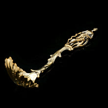 Load image into Gallery viewer, Victorian Silver Gilt Sugar Sifter Spoon &#39;Diana the Huntress&#39; Figure - Francis Higgins 1854 - Artisan Antiques
