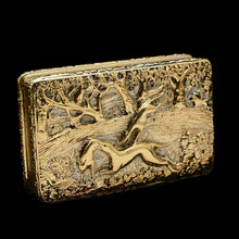 Load image into Gallery viewer, A Georgian Solid Silver Gilt Snuff Box with Spectacular Fox Hunting Scene - Edward Smith 1832 - Artisan Antiques
