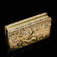 Load image into Gallery viewer, A Georgian Solid Silver Gilt Snuff Box with Spectacular Fox Hunting Scene - Edward Smith 1832 - Artisan Antiques
