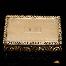 Load image into Gallery viewer, Antique English Georgian Silver Gilt Table Snuff Box - Thomas Shaw 1828 - Artisan Antiques
