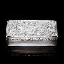 Load image into Gallery viewer, A Georgian Solid Silver Snuff Box with Pheasant Scene - Thomas Shaw 1834 - Artisan Antiques
