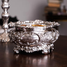 Load image into Gallery viewer, A Magnificent Antique Victorian Solid Silver Bowl Profusely Chased - John Edward Terrey 1844
