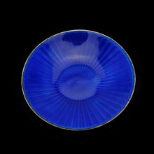 Load image into Gallery viewer, Antique Solid Silver Blue Guilloche Enamel Pin Dish - Henry James Hulbert 1914
