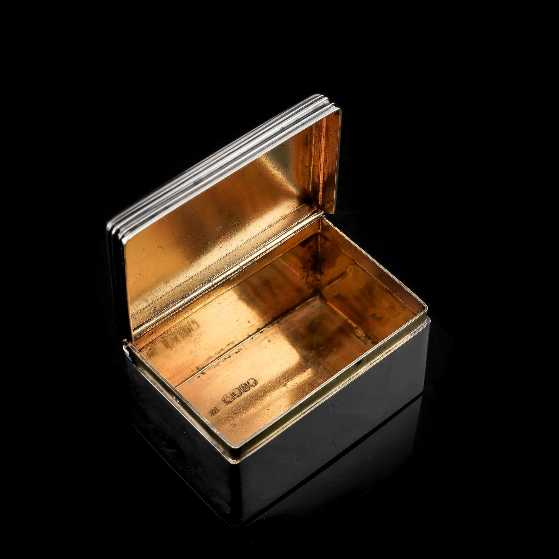 Antique Victorian Solid Silver Snuff/Pill Box - Asprey 1862