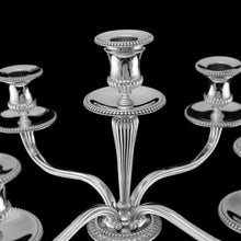 Load image into Gallery viewer, A Magnificent Pair of English Solid Sterling Silver 5-Light Candelabra, (58cm, 5kg+) Neoclassical Design - Hunt &amp; Roskell (Late Storr Mortimer &amp; Hunt)
