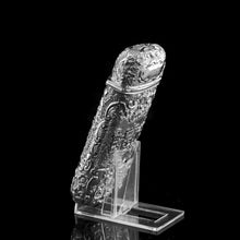 Load image into Gallery viewer, Antique Solid Silver Victorian Cigar Cheroot Case &quot;Castle Top&quot; Windsor Castle Design - Nathaniel Mills 1844
