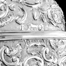 Load image into Gallery viewer, Antique Solid Silver Victorian Cigar Cheroot Case &quot;Castle Top&quot; Windsor Castle Design - Nathaniel Mills 1844
