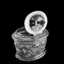 Load image into Gallery viewer, Rare Antique Solid Silver Cellini Tea Caddy Box - Mappin &amp; Webb 1902
