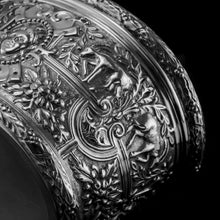 Load image into Gallery viewer, Rare Antique Solid Silver Cellini Tea Caddy Box - Mappin &amp; Webb 1902
