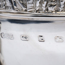 Load image into Gallery viewer, A Magnificent Victorian Solid Silver Centrepiece Bowl with Roman Frieze - Elkington 1899 - Artisan Antiques
