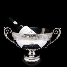 Load image into Gallery viewer, A Magnificent Victorian Solid Silver Centrepiece Bowl with Roman Frieze - Elkington 1899 - Artisan Antiques
