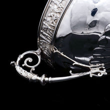 Load image into Gallery viewer, A Magnificent Victorian Solid Silver Centrepiece Bowl with Roman Frieze - Elkington 1899 - Artisan Antiques
