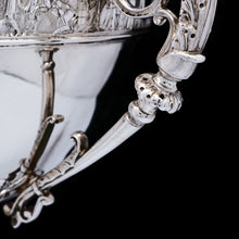 Load image into Gallery viewer, A Magnificent Victorian Solid Silver Centrepiece Bowl with Roman Frieze - Elkington 1899 - Artisan Antiques
