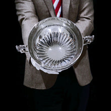 Load image into Gallery viewer, A Magnificent Victorian Solid Silver Centrepiece Bowl with Roman Frieze - Elkington 1899 - Artisan Antiques
