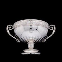 Load image into Gallery viewer, A Magnificent Victorian Solid Silver Centrepiece Bowl with Roman Frieze - Elkington 1899 - Artisan Antiques
