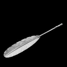 Load image into Gallery viewer, A Stylish Antique Solid Silver Feather Quill Pen - Carrington &amp; Co 1901
