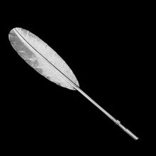 Load image into Gallery viewer, A Stylish Antique Solid Silver Feather Quill Pen - Carrington &amp; Co 1901
