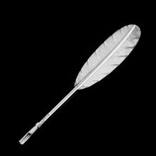 Load image into Gallery viewer, A Stylish Antique Solid Silver Feather Quill Pen - Carrington &amp; Co 1901
