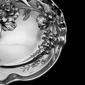 Plateau Miroir Rond Art Déco Vintage en Métal Plateau Miroir Rond Art Déco Vintage en Métal