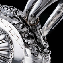 Load image into Gallery viewer, Antique Georgian Solid Silver Teapot Fluted Design by John Bridge (Rundell, Bridge &amp; Rundell) 1827 - Top Maker
