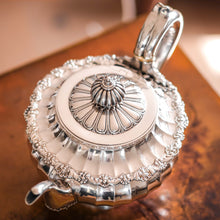 Load image into Gallery viewer, Antique Georgian Solid Silver Teapot Fluted Design by John Bridge (Rundell, Bridge &amp; Rundell) 1827 - Top Maker
