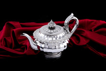 Load image into Gallery viewer, Antique Georgian Solid Silver Teapot Fluted Design by John Bridge (Rundell, Bridge &amp; Rundell) 1827 - Top Maker
