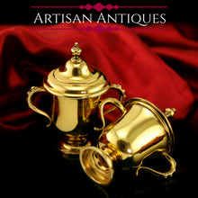 Load image into Gallery viewer, Beautiful Solid Silver Gilt Miniature Cup &amp; Lid Set - Garrard 1928
