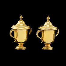 Load image into Gallery viewer, Beautiful Solid Silver Gilt Miniature Cup &amp; Lid Set - Garrard 1928
