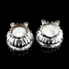 Load image into Gallery viewer, Antique Georgian Solid Silver Pair of Salt Cellars - Barnards 1836

