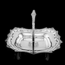 Load image into Gallery viewer, Antique Solid Silver Georgian Basket with Magnificent Gadrooning - Samuel Hennell 1811
