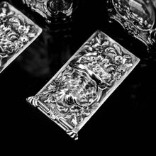 Load image into Gallery viewer, Antique Georgian Solid Sterling Silver Tea Caddy/Canister Pair with Chinoiserie Design - Tomas Heming 1752 - Artisan Antiques
