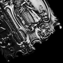 Load image into Gallery viewer, Antique Georgian Solid Sterling Silver Tea Caddy/Canister Pair with Chinoiserie Design - Tomas Heming 1752 - Artisan Antiques
