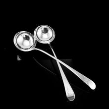 Load image into Gallery viewer, Antique Solid Silver Pair of Georgian Large Ladles, Sutherland Crest 1784/5
