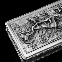 Load image into Gallery viewer, Rare Antique Georgian Solid Silver Mazeppa Snuff Box - Edward Smith 1836
